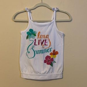 3/$9 • Crazy 8 White “Long Live Summer” Tank M
